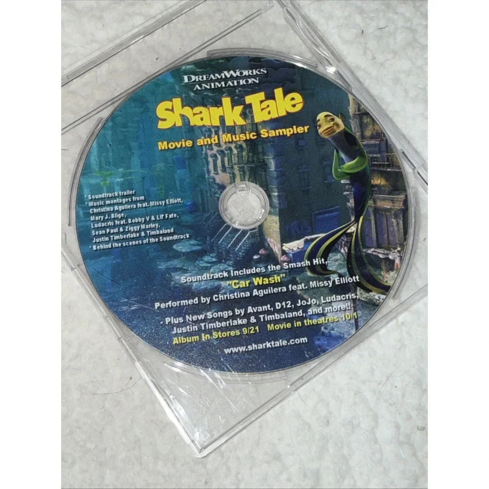 Shark Tale Shrek Vintage Movie Card Promo Promotional Set CD Sampler RARE